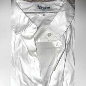Express Ultimate Essential Button Stretch Bodysuit shirt